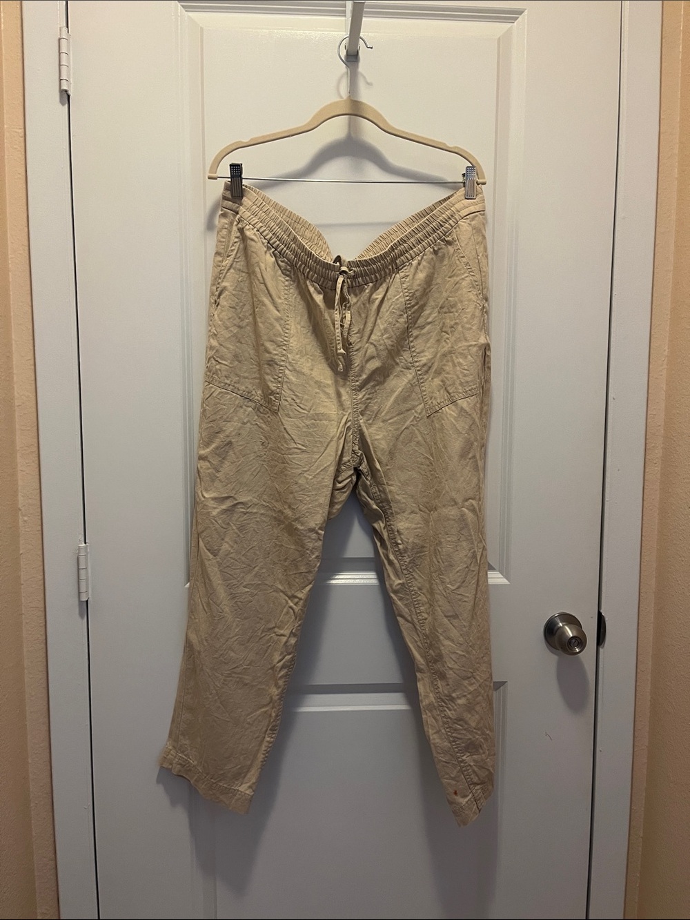 J. Crew Drawstring Chinos in Beige